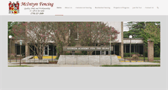 Desktop Screenshot of mcintyrefencing.com
